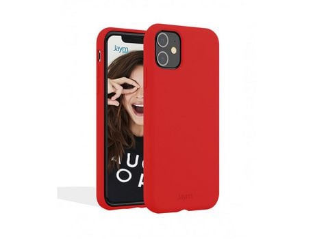 Carcasa de Silicona JAYM Rojo Para Apple iPhone 13 Pro