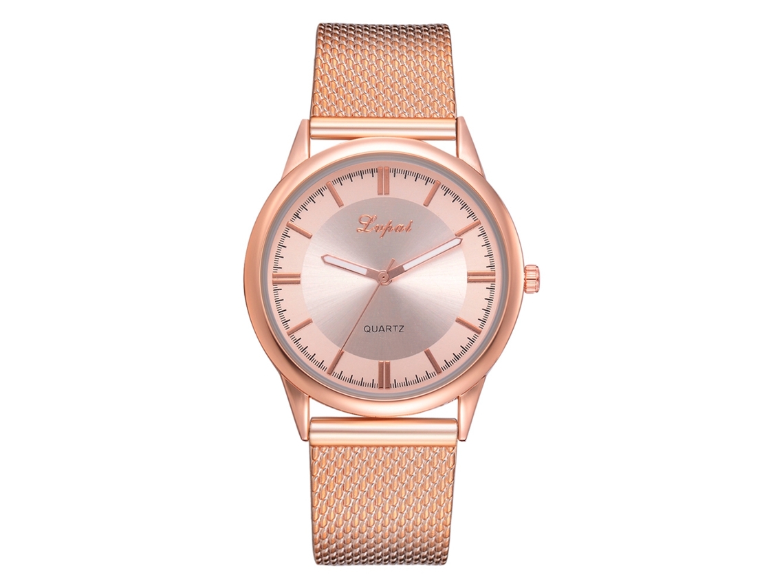 Relógio De Quartzo Feminino De Couro Pu Fashion Com Strass E Pulseira Estreita Marrom