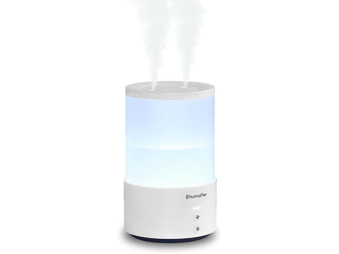 Humidificador Usb Portátil Para Dormitorio Con Luz Nocturna, Silencioso, Apagado Automático, Clase Energética A++.