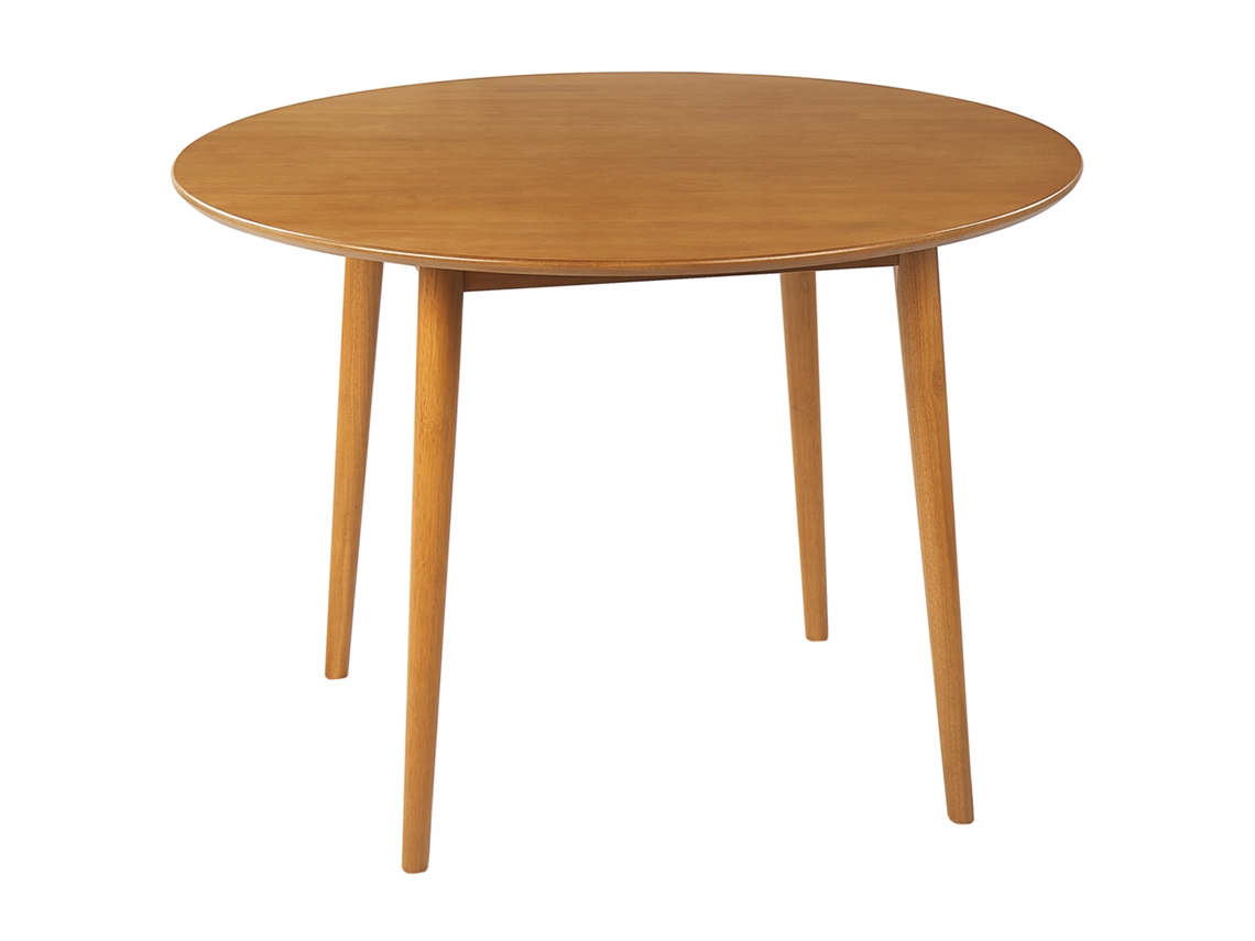 Mesa de comedor BELIANI Radan de MDF Madera clara 110x110x75