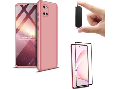 Carcasa, Protector y Soporte Samsung Note 10 lite Slim armor 360º Rosa