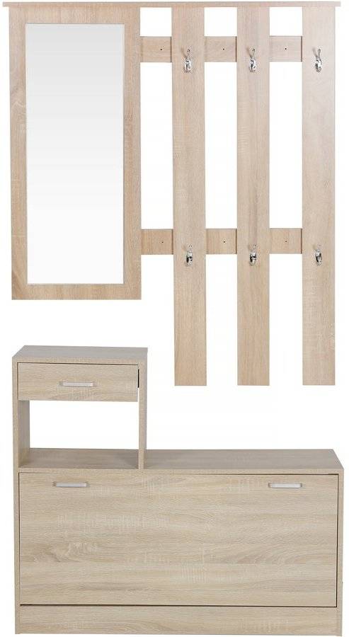 Mueble De Entrada habitat jardin kendra roble aglomerado 100x15x93.5121 cm recibidor