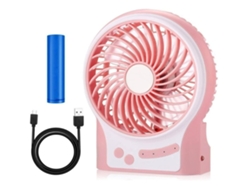 Ventilador de escritorio portátil, recargable por USB, de mano, con batería, 3 velocidades, pequeño, USHION