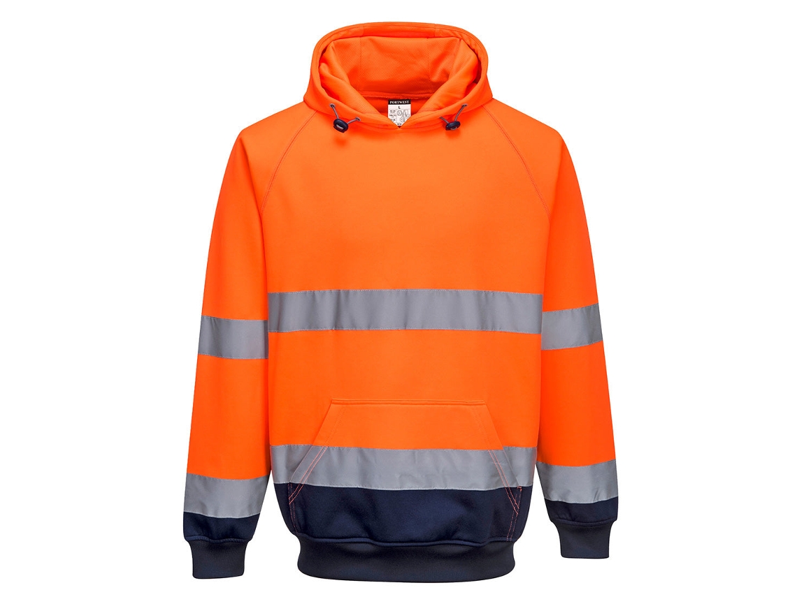 Sudadera bicolor: Comodidad y estilo para el trabajo / Azul marino y amarillo / L Portwest