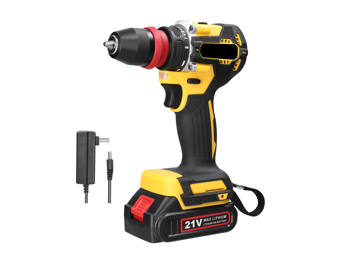 Taladro Eléctrico De Litio De 21 V, Destornillador 2 En 1 De Alto Torque, Herramienta Multifuncional Con Motor Sin Escobillas.