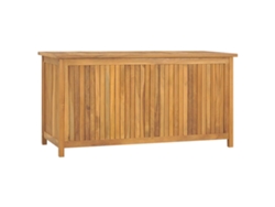 Caja de jardín de madera maciza de teca de 114 x 50 x 58 cm, DKD HOME DECOR