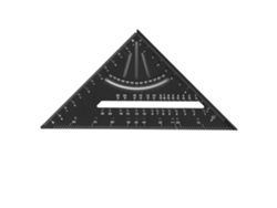 Regla De Medición Triangular De Aleación De Aluminio De 7 Pulgadas Y 90 Grados Para Vigas, Ideal Para Carpintería.
