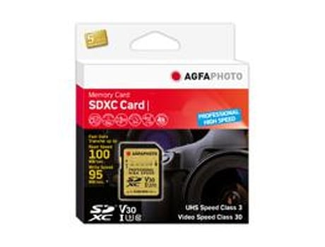 Agfaphoto 10607 Tarjeta de memoria 128 Gb SDXC UHS-I Clase 10