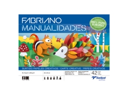 Caderno Trabalhos Manuais FABRIANO A4 Papeis Sortidos C/42Fl S0400001