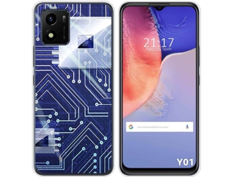 Carcasa Vivo Y01 TUMUNDOSMARTPHONE Dibujos Circuito Multicolor