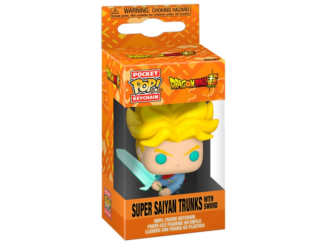 Llavero de bolsillo Pop con espada de Dragon Ball Super Saiyan Trunks B.active