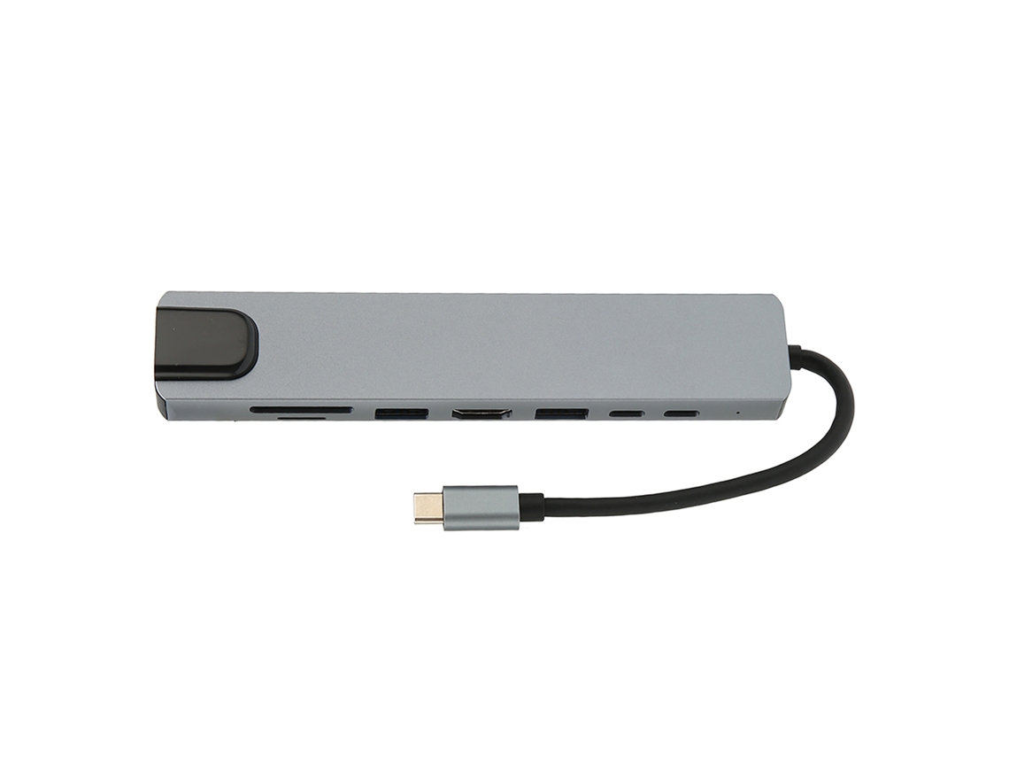 Estação De Docking Multifuncional (type-c Para Pd Usb3.0) Estação De Docking 8-em-1 Type-c Para Pd+usb-c+usb3.0+usb2.0