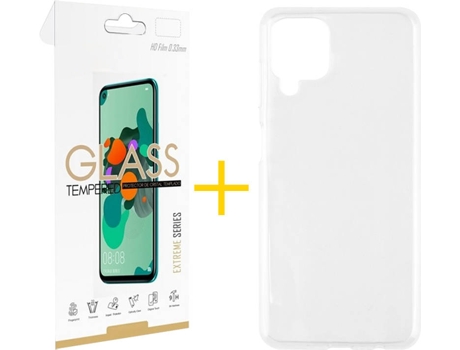 Kit Funda + Protector de Pantalla Samsung Galaxy M12 SKYHE Liso (Transparente)