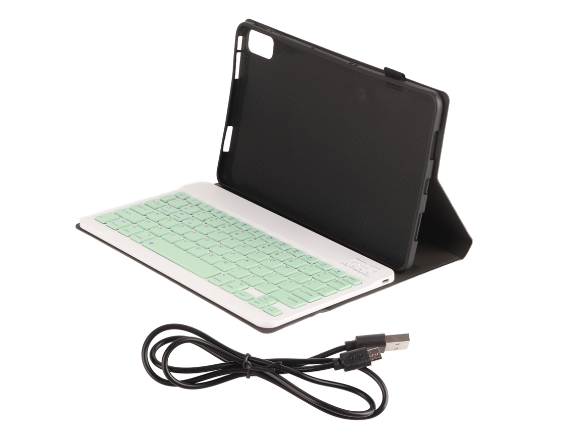 Teclado Inalámbrico De 10 Pulgadas Con Funda Protectora De Cuero Para Huawei Matepad De 10,4 Pulgadas (verde)