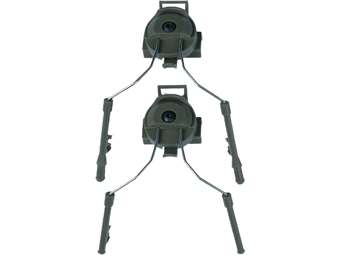 Soporte multifuncional para casco con adaptador, protección auditiva para actividades al aire libre, verde. SFUSHOS