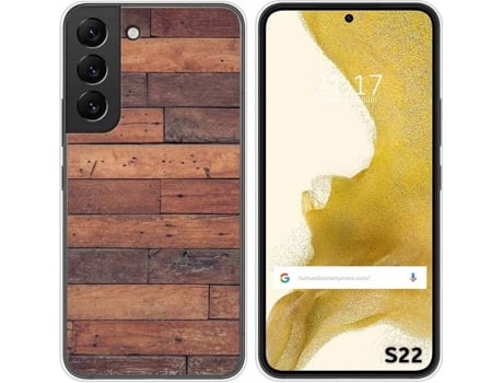 Carcasa Samsung Galaxy S22 5G TUMUNDOSMARTPHONE Dibujos Madera 03 Multicolor