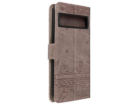 Funda Folio para Google Pixel 8 Pro AVIZAR Piel Gris