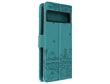 Funda Folio para Google Pixel 8 Pro AVIZAR Piel Azul