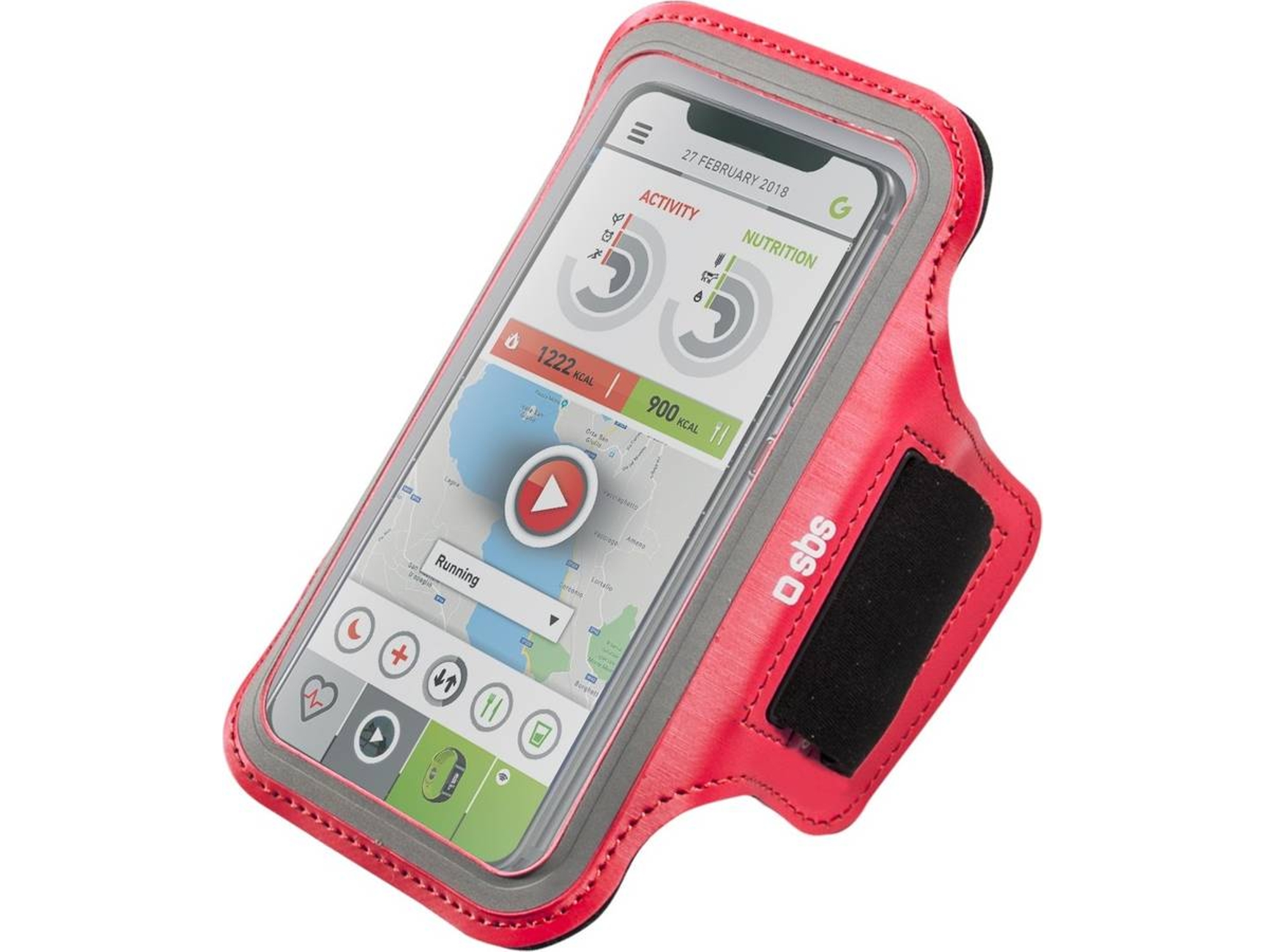 Armband SBS Sport Universal hasta 4.5'' Rojo