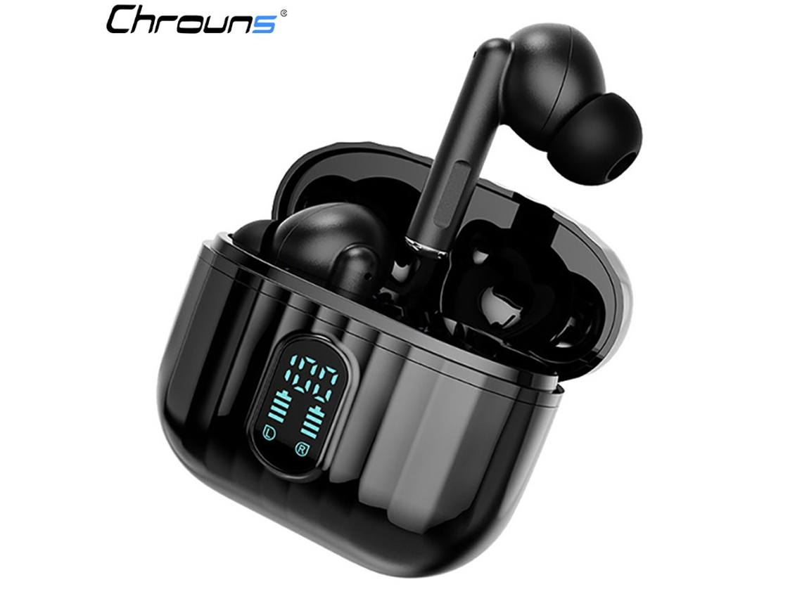 Auriculares YEMAESRE Bluetooth Impermeables Sin Cronos Horas Negros
