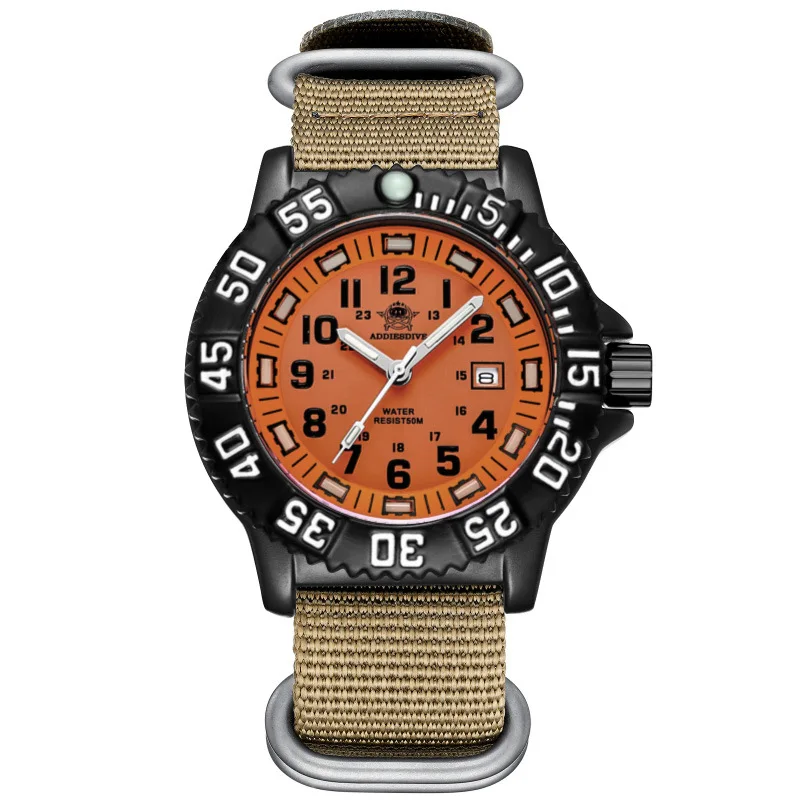 Reloj Luminoso De Alta Gama Para Hombre, Resistente Al Agua Hasta 50 Metros Para La Práctica De Deportes Al Aire Libre.