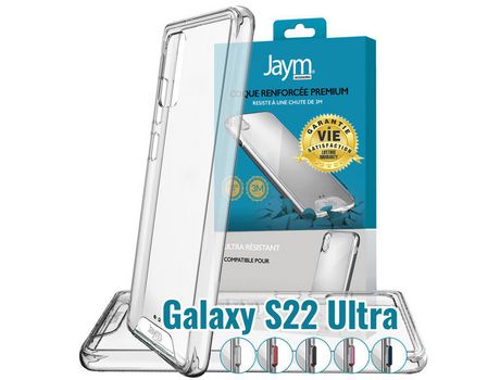 Funda para Samsung Galaxy S22 Ultra JAYM Ultra Reforzada Transparente