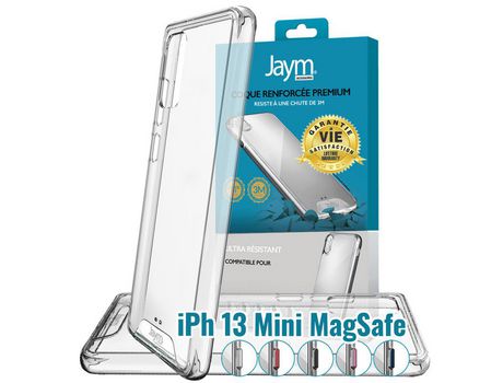 Funda para Apple iPhone 13 Mini JAYM Ultra Reforzada compatible con Magsafe Transparente