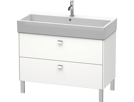 Mueble bajo lavabo DURAVIT Brioso de 98,4 x 45,9 cm 2 extraíbles incl. hueco para sifón y delantal para lavabo Vero Air 235010