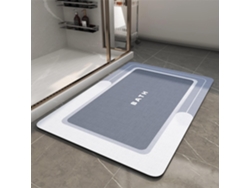 Alfombrilla De Baã±o Fina Y Antideslizante, Muy Absorbente Y De Secado Rã¡pido (azul/50x80x0.4 Cm) Gertiz