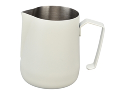 Jarra para espumar leche de 450 ml con pico puntiagudo para cafetera, color como se muestra en la imagen.