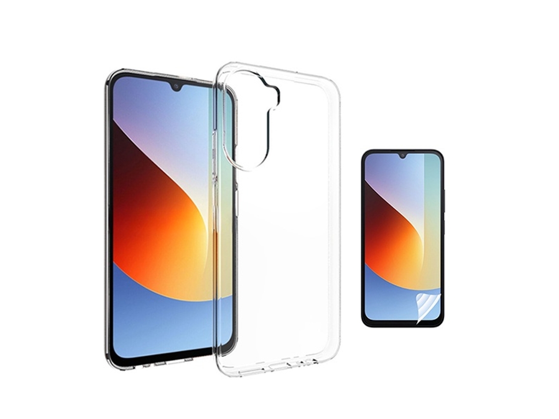 Kit Capa Superprotect Anti-shock Pelicula Hydrogel Frente Phonecare Para Xiaomi Redmi A7 Pro - Transparente