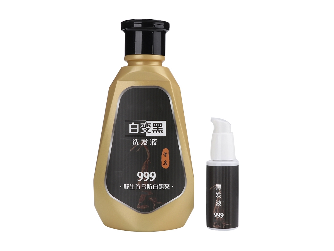 Champú Capilar Nutritivo Antigrasa + Líquido Para Oscurecer El Cabello Profesional