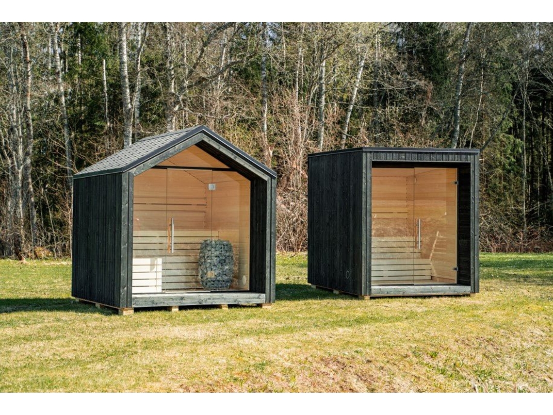 Sauna exterior Lumi (aislada) - Techo plano
