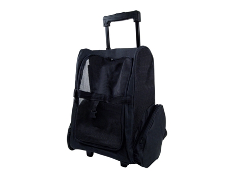 Mochila con Ruedas para Macotas GLORIA Trolley Trip Negro (36 x 30 x 49 cm)