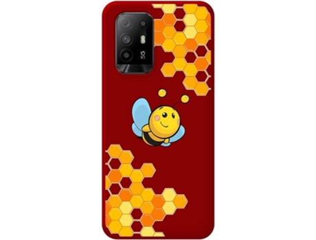 Carcasa para Oppo A94 5G TUMUNDOSMARTPHONE Silicona Líquida Dibujos Rojo