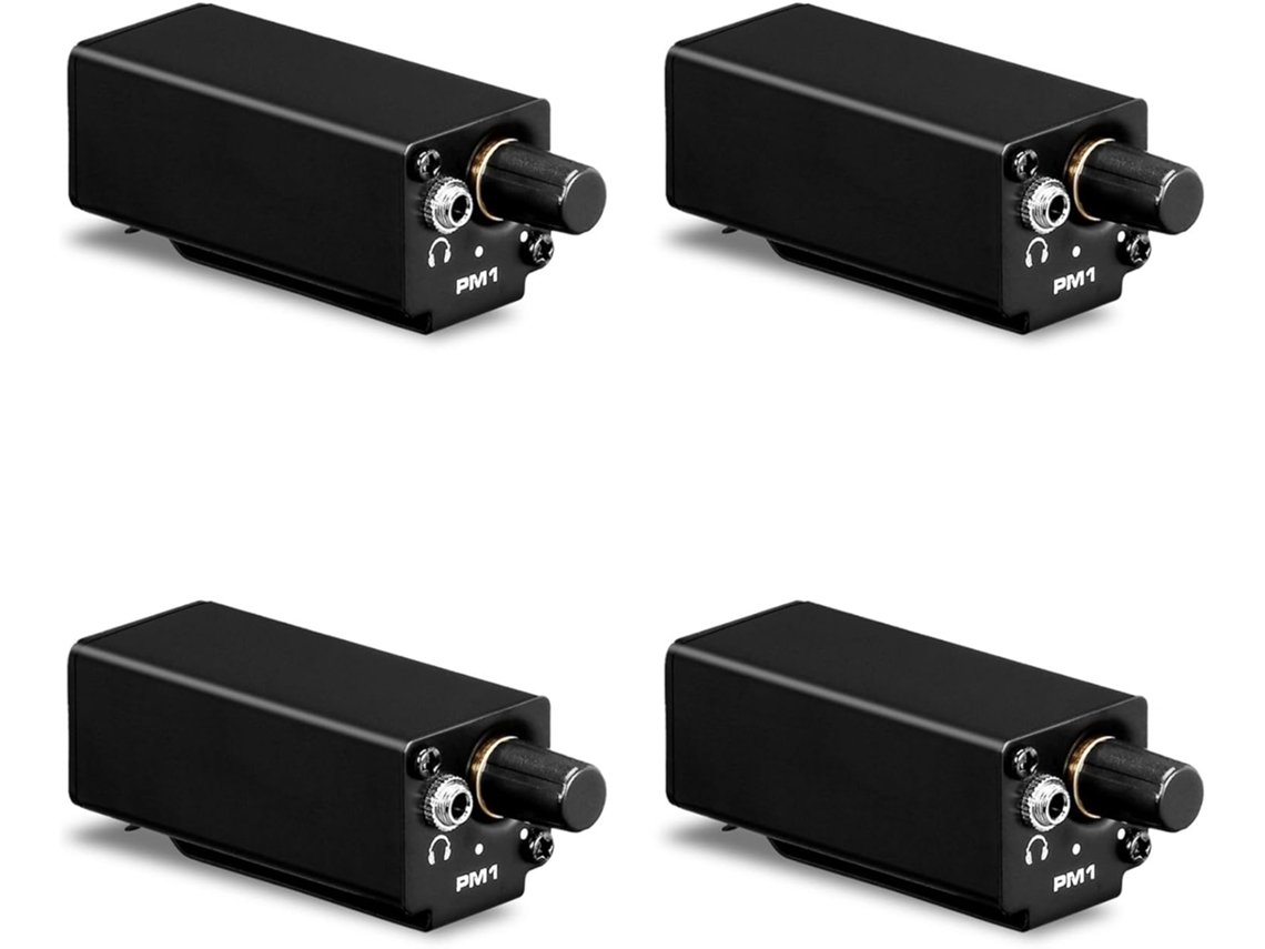 Amplificador De Auriculares Estéreo Portátil 4x Con Entrada Xlr Y Control De Volumen, Plug And Play Para
