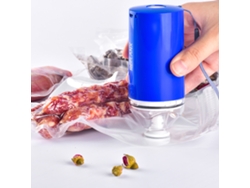 Selladora Al Vacío Portátil Inalámbrica Recargable Por Usb Con 10 Bolsas Reutilizables Para Almacenar Alimentos.