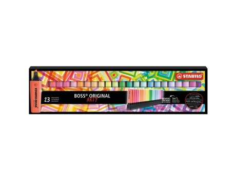 Marcador Fluor Arty 23 unidades Stabilo Boss