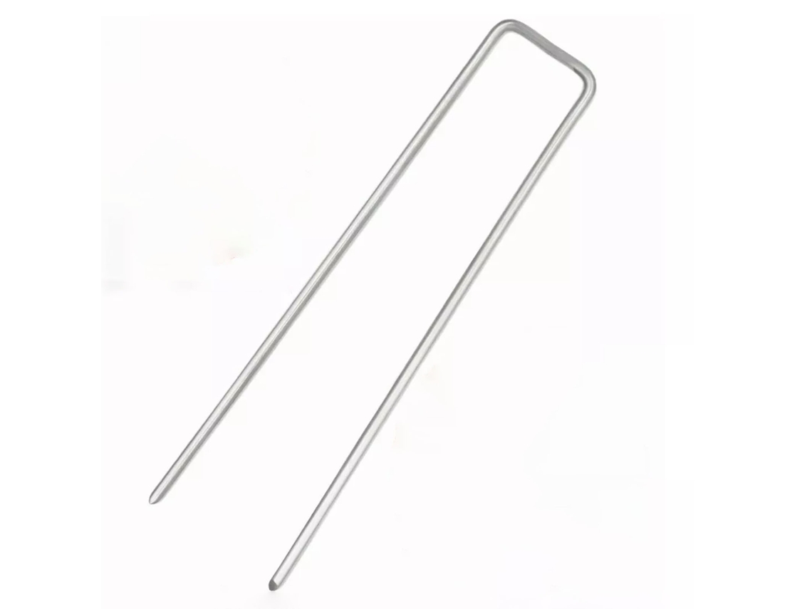 50 Estacas Para Turba En Forma De U, Fabricadas En Acero Galvanizado Resistente A La Corrosión, Para Uso En Jardinería.