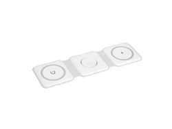 Cargador Inalámbrico 3 En 1 De 100 W Con Soporte Magnético Y Base De Carga Rápida (blanco)