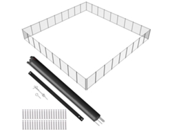 Valla de piscina desmontable VEVOR, barrera para piscina enterrada al aire libre, 1,21x32,91m
