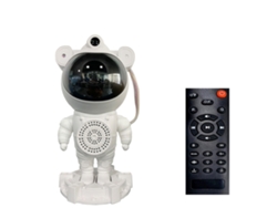Lámpara Proyector De Astronauta Con Proyección De Estrellas, Bluetooth Y Ruido Blanco, Usb