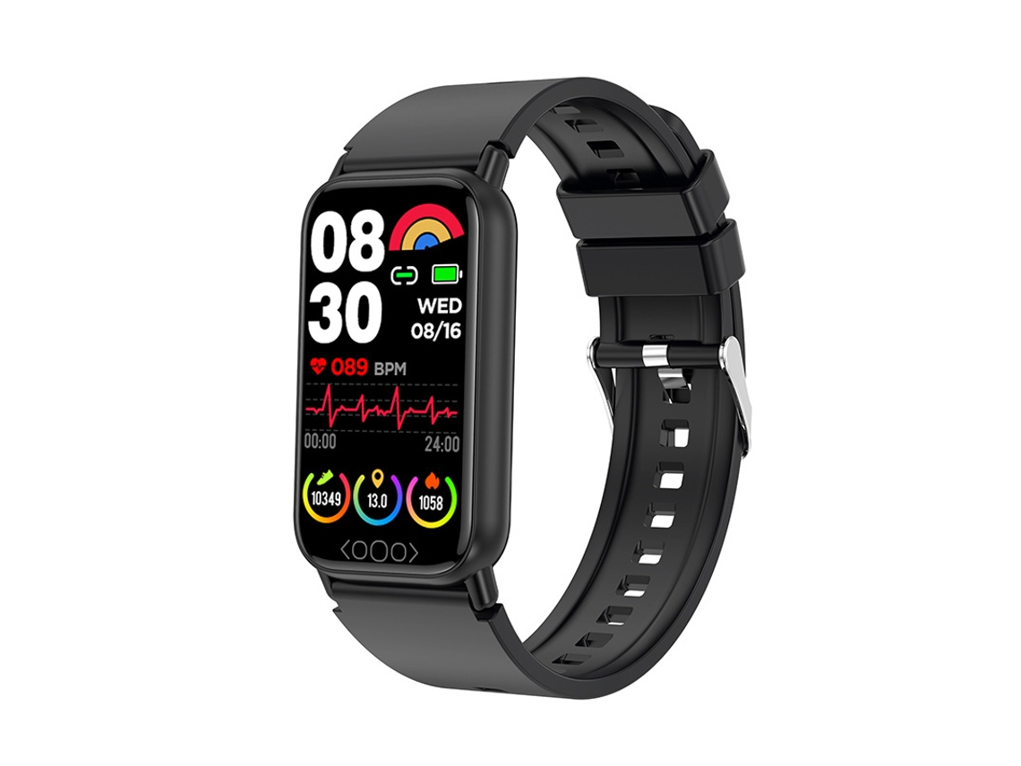Smart Watch TK72 Temperatura de azúcar en la sangre Frecuencia cardíaca saludable Presión arterial para mujeres, Negro GODTVAGT
