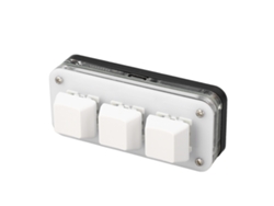 Mini teclado mecánico USB con 3 teclas, para juegos, con iluminación RGB y diseño programable.