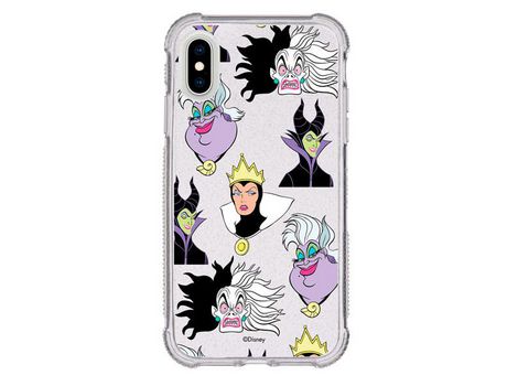 Funda Brillantina para iPhone X Oficial de Disney Villanas