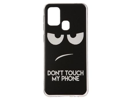 Funda Dibujo Don't Touch My Phone para Samsung Galaxy M31
