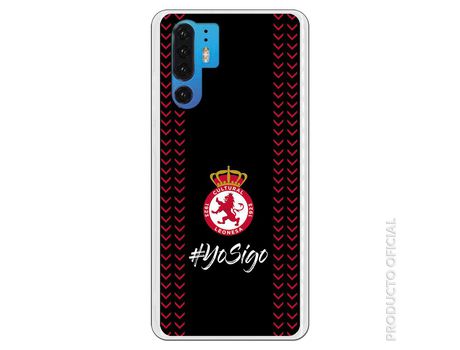 Funda Oficial Cultural y Deportiva Leonesa Escudo fondo negro yo sigo para Huawei P30 Pro