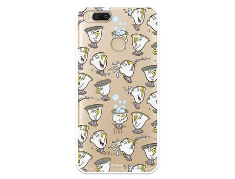 Funda Oficial Disney Chip Potts Siluetas Transparente para Xiaomi Mi A1