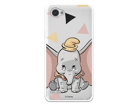 Funda Oficial Disney Dumbo silueta transparente para Lg Q6