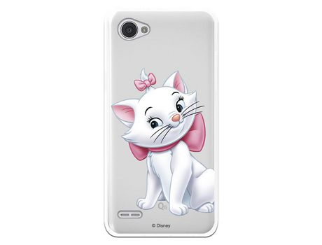 Funda Oficial Disney Marie Silueta transparente para Lg Q6 - Los Aristogatos